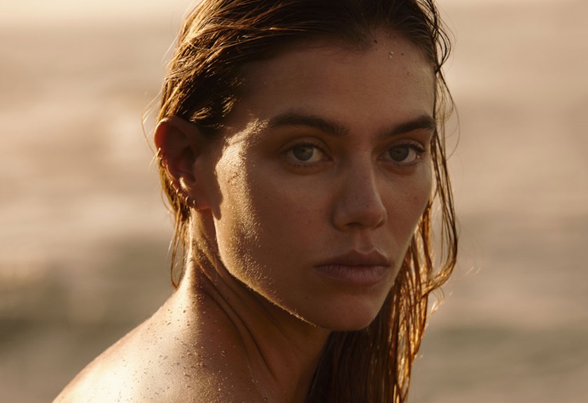 Fashion photography image of a woman posing in the sunset by Steph Pedersen