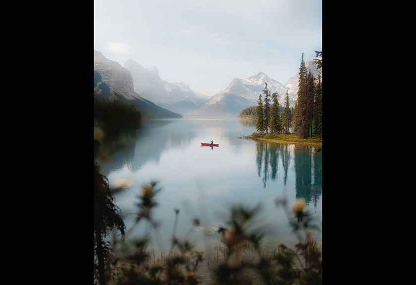 Image of a boat in the middle of the lake taken by FRMEFEST 2025 creator TK North