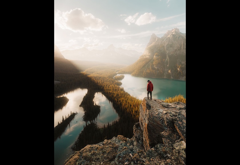 Image of a traveller on a hill taken by FRMEFEST 2025 creator TK North