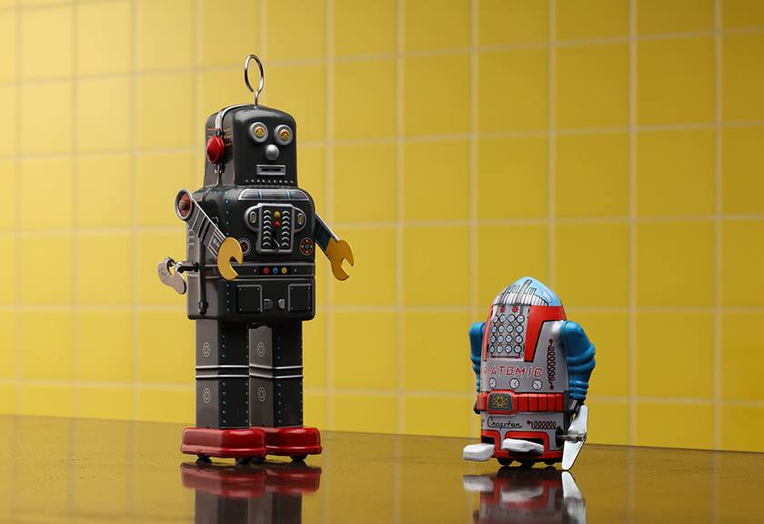 Toy robots sample image taken with TS E 90mm f 2 8L Macro Tilt Shift