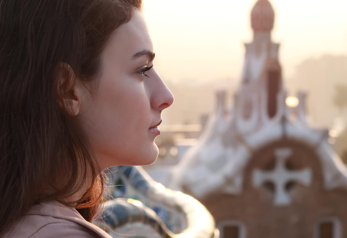 Woman looking into distance