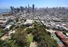 Image of a city from a high and wide angle taken with the Canon EF 11-24mm f4L USM wide zoom lens
