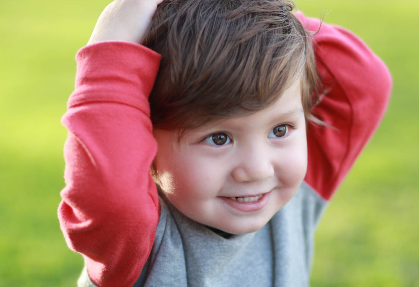 Smiling child taken with Canon EOS 1300D DSLR camera