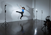 Studio shot of a girl dancing using Canon Speedlite 600EX II-RT flash