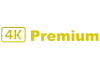 4K Premium logo gold