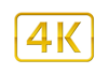 4K Logo gold