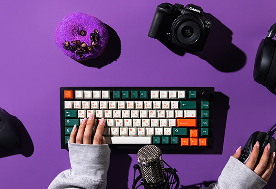 Flatlay image of content creator gear