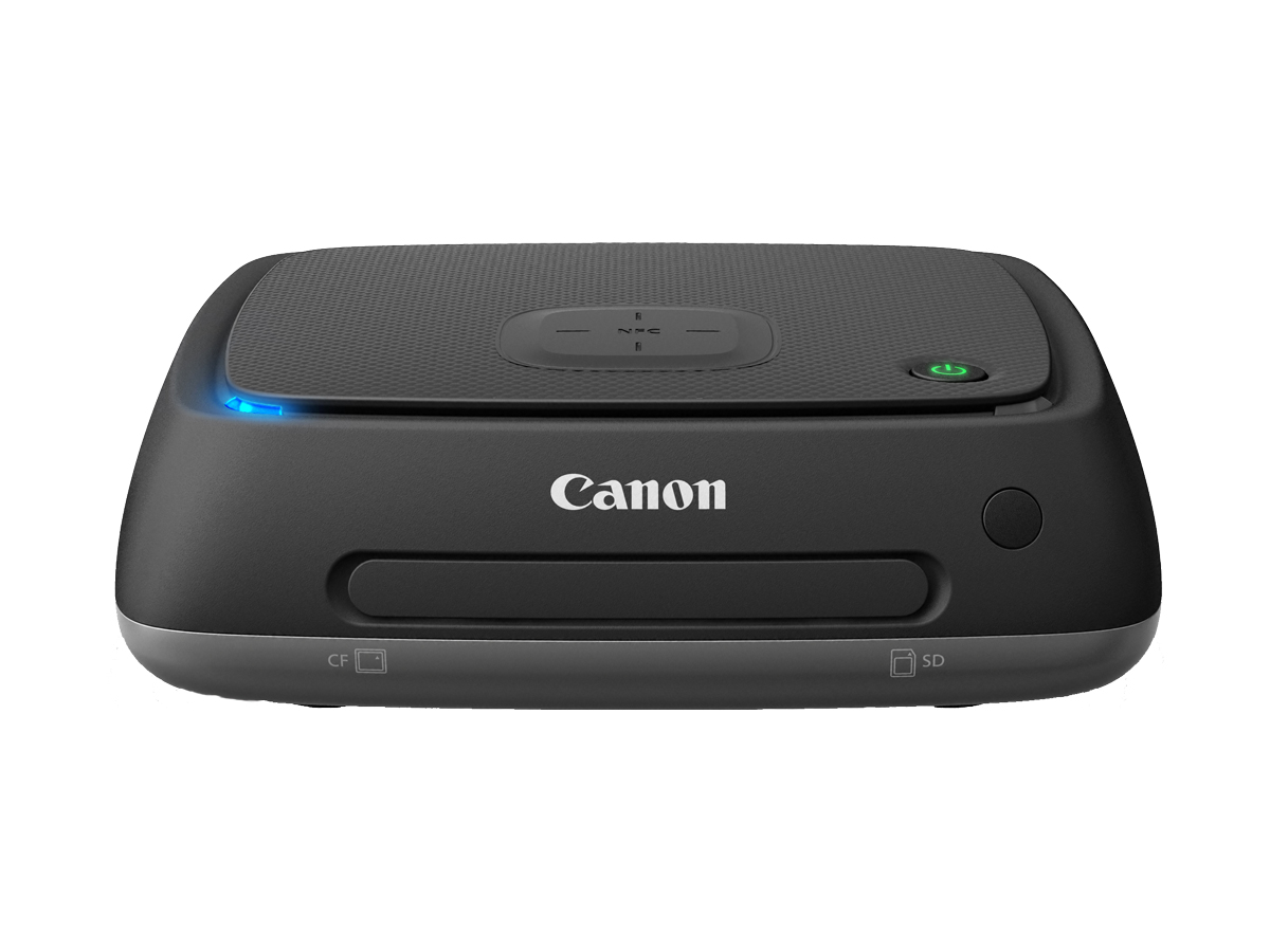 Canon Connect Station CS100 unit and remote top angled