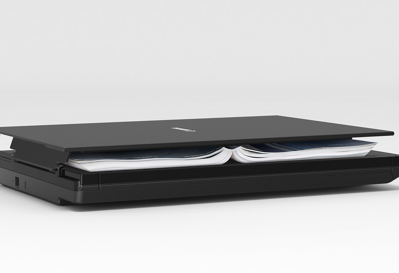 CanoScan LiDE300 scanning a book