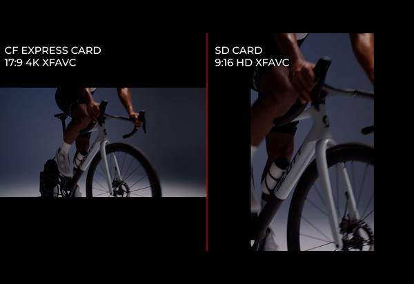 Outputs of the EOS C50 camera