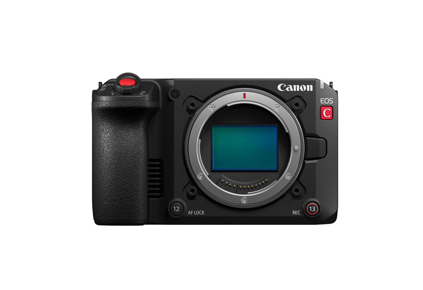 Front of the EOS C50 camera