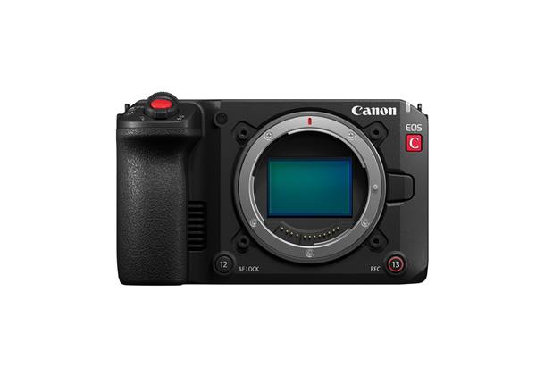 Front of the EOS C50 camera