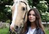 Image of model and horse taken with EOS 850D