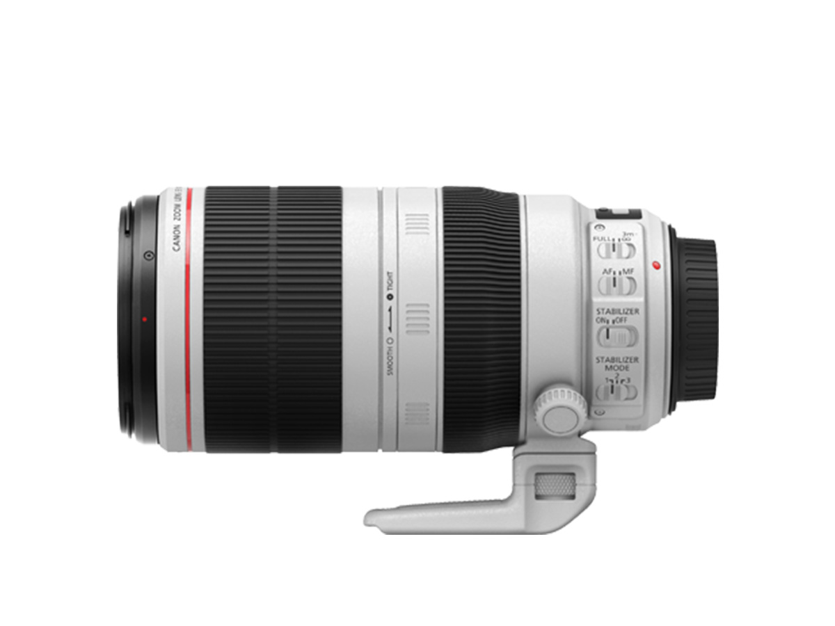 Side view of EF 100-400mm f/4.5-5.6L IS USM lens