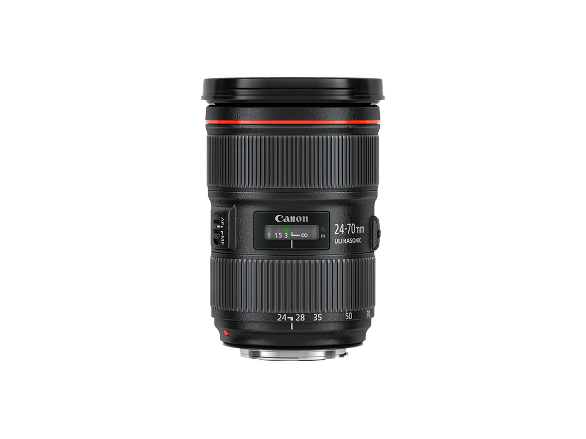 Side view of Canon EF 24-70mm f/2.8L II USM lens