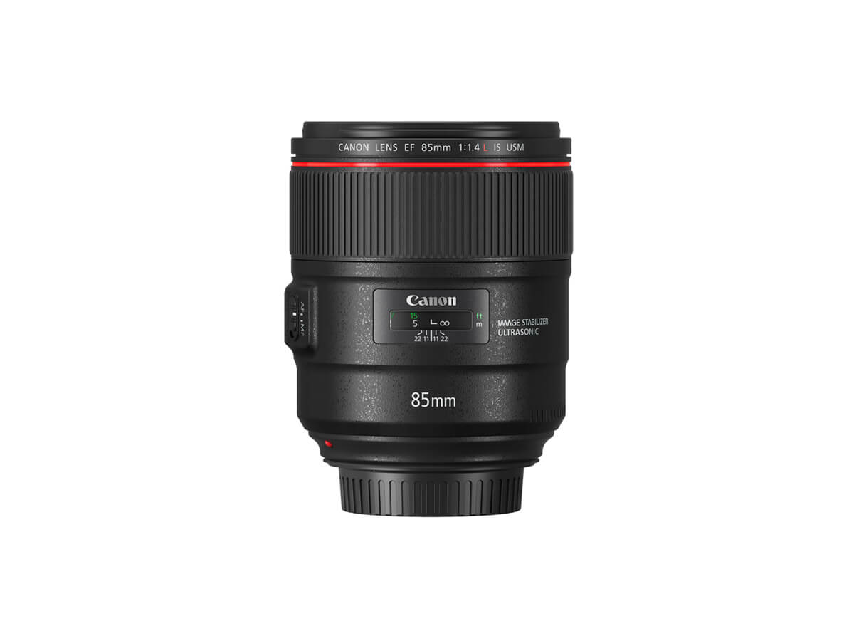 Side view of Canon EF-S 15-85mm f/3.5-5.6 IS USM lens