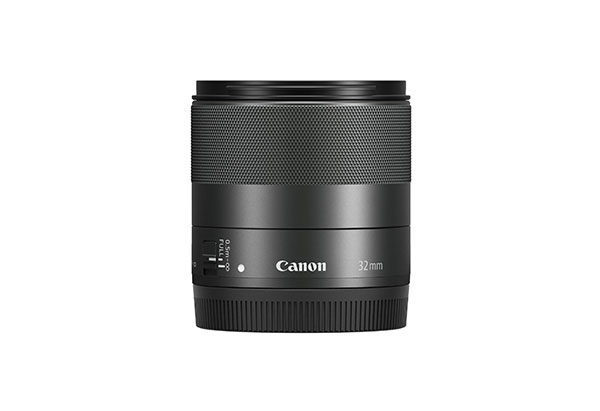 Side view of Canon EF-M 22mm f/2 STM lens