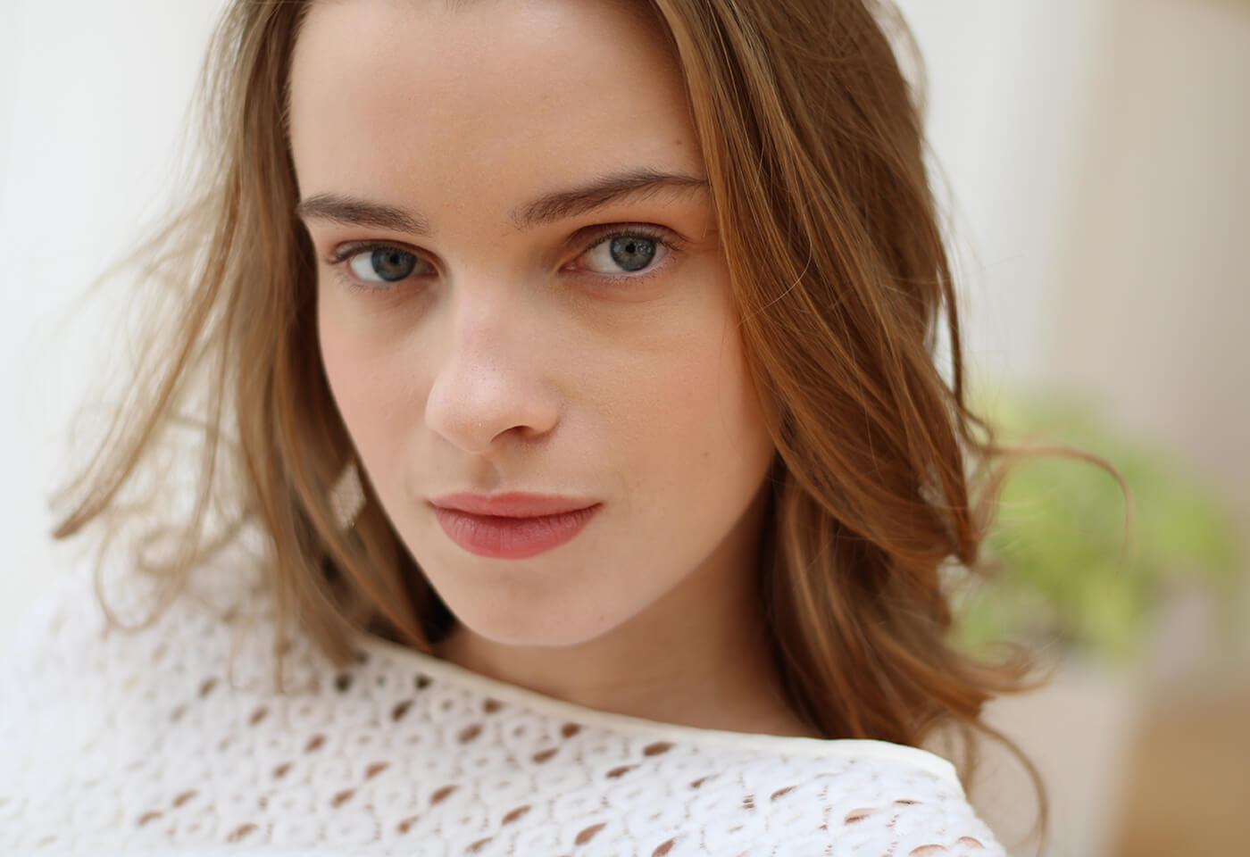 Portrait image of woman taken with EOS 1500D