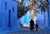 Image of blue alley taken with EOS 1500D