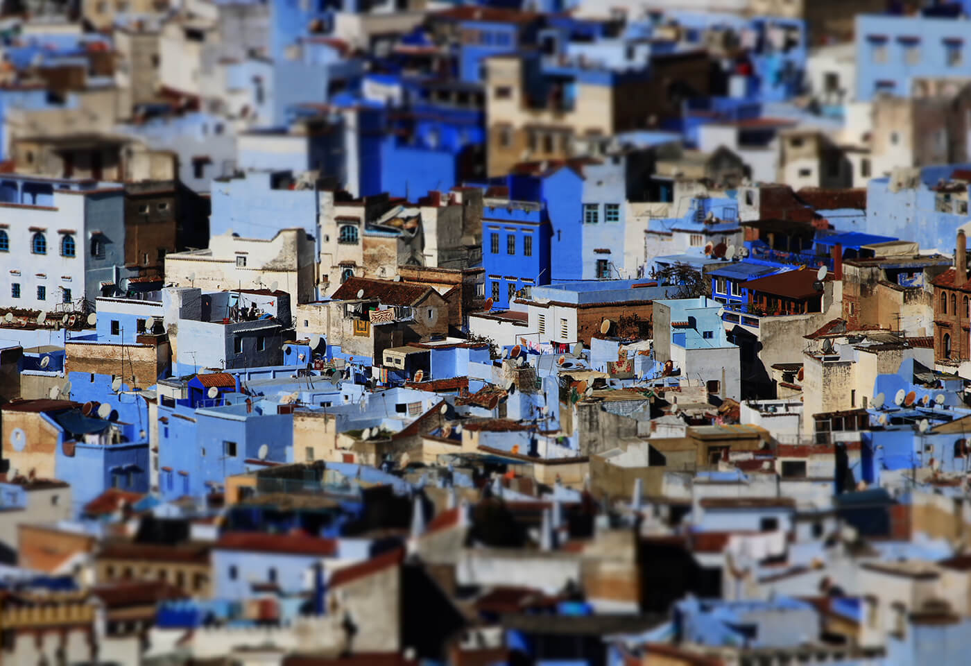 Aerial image of city taken with EOS 1500D