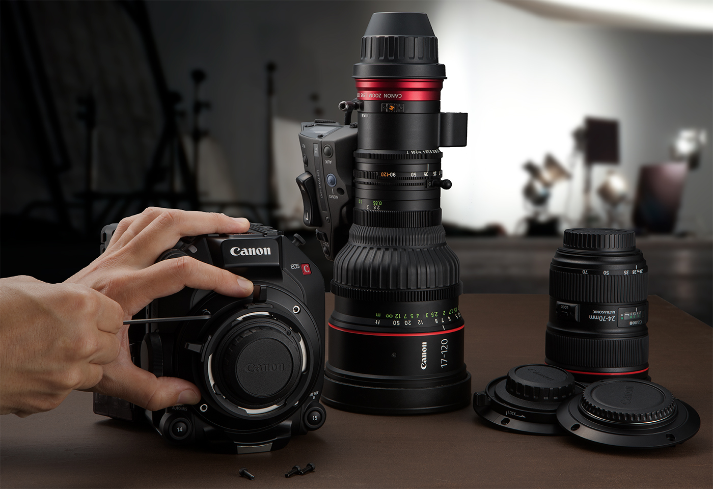 EOS C500 Mark II and lenses