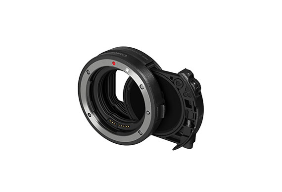 Mount adapter with drop in ND filter