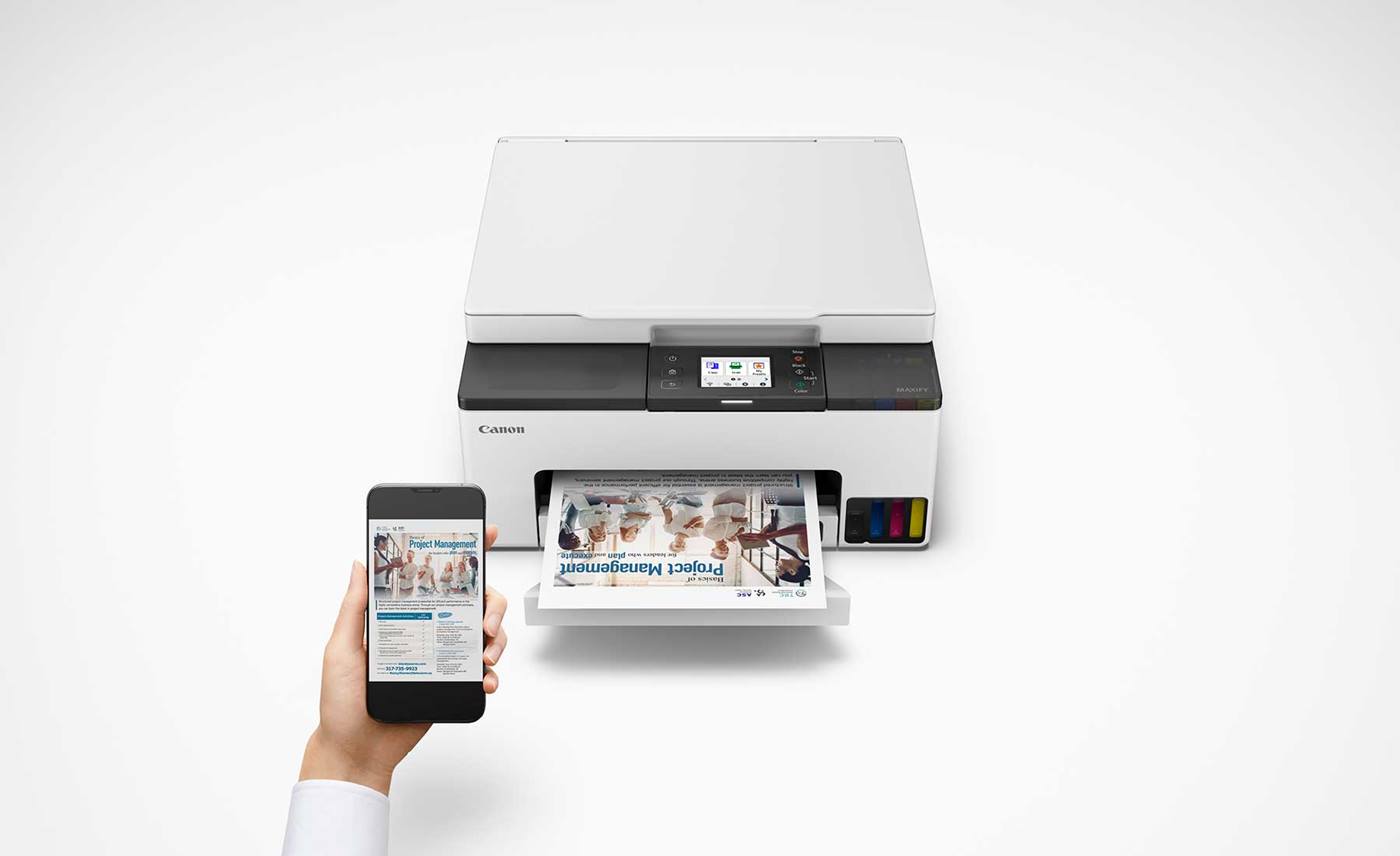 MAXIFY GX1060 MegaTank connected to mobile