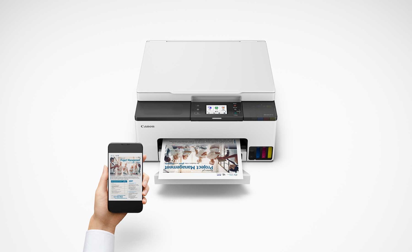 MAXIFY GX1060 MegaTank connected to mobile