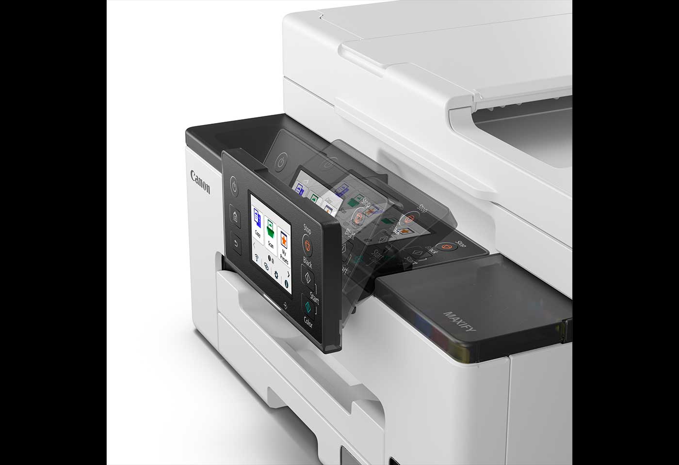 Image of MAXIFY GX2060 MegaTank printer with LCD touchscreen