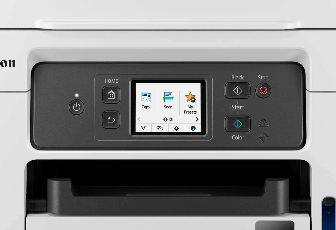 GX4060's 1.35" LCD screen allows you to operate your printer and complete all printing tasks with ease