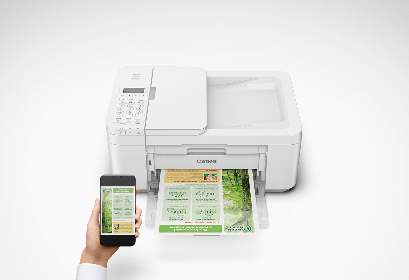 The PIXMA HOME OFFICE TR4660 is extremely user-friendly