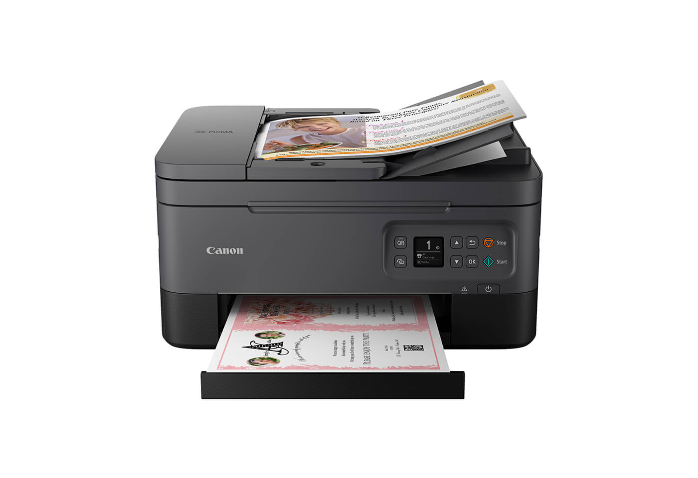PIXMA HOME OFFICE TR7060 is compatible with a wide range of creative media