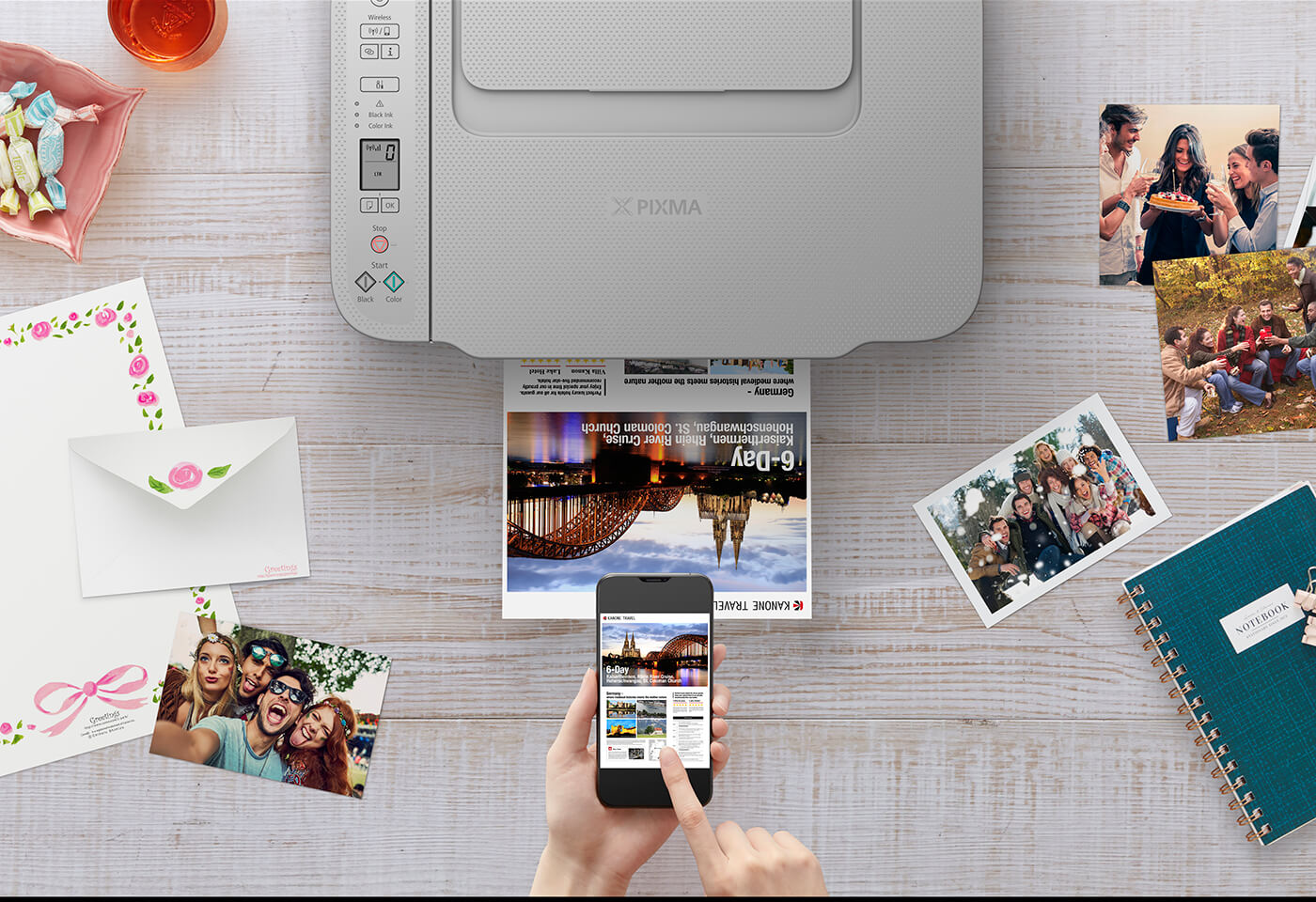 The PIXMA HOME TS3465 offers sharp printing for text and photos