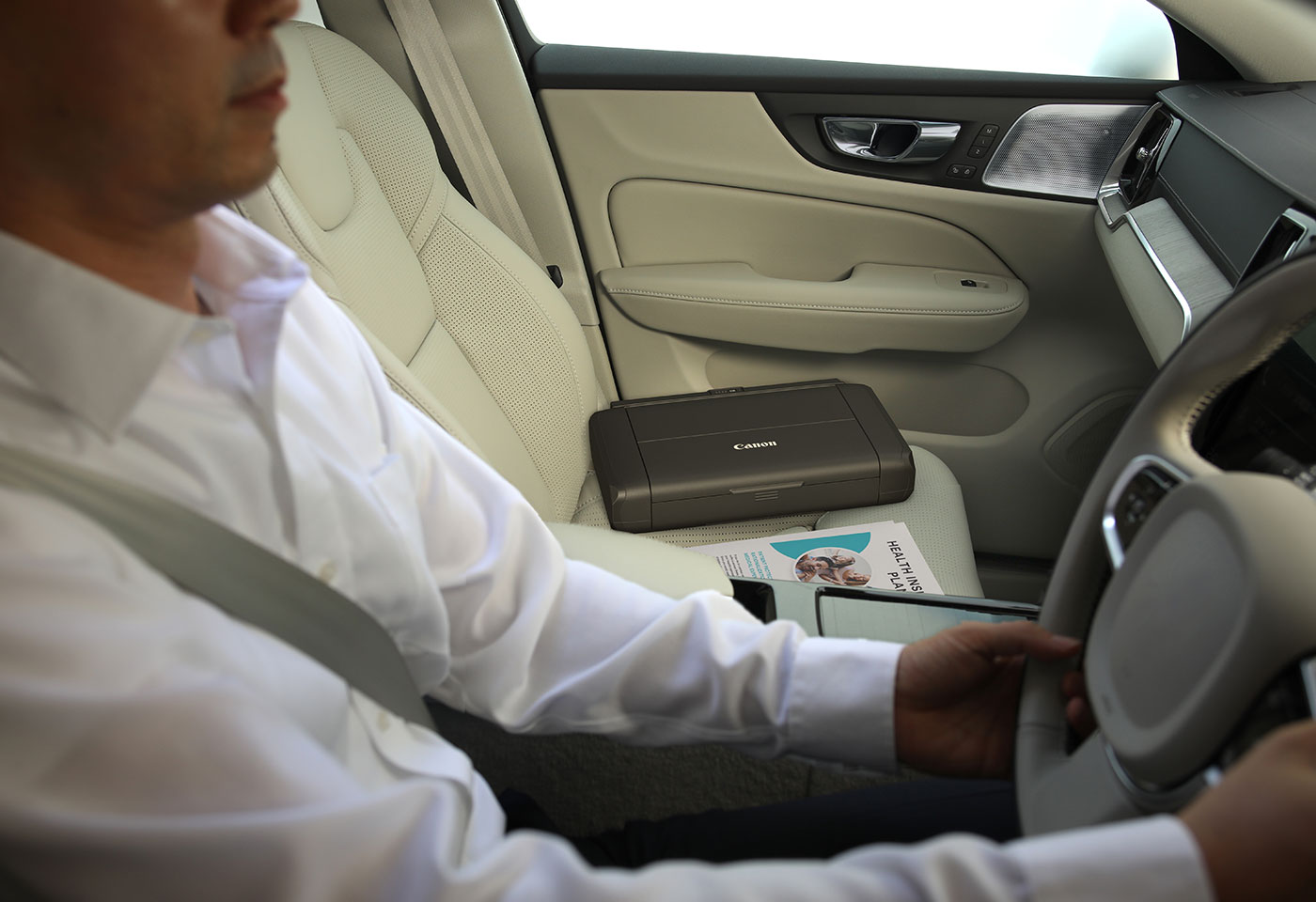 In situ image of the PIXMA TR160 Wireless Portable Printer