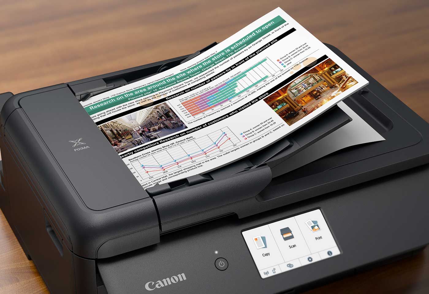 PIXMA TS9560a offers sharp printing for text and photos