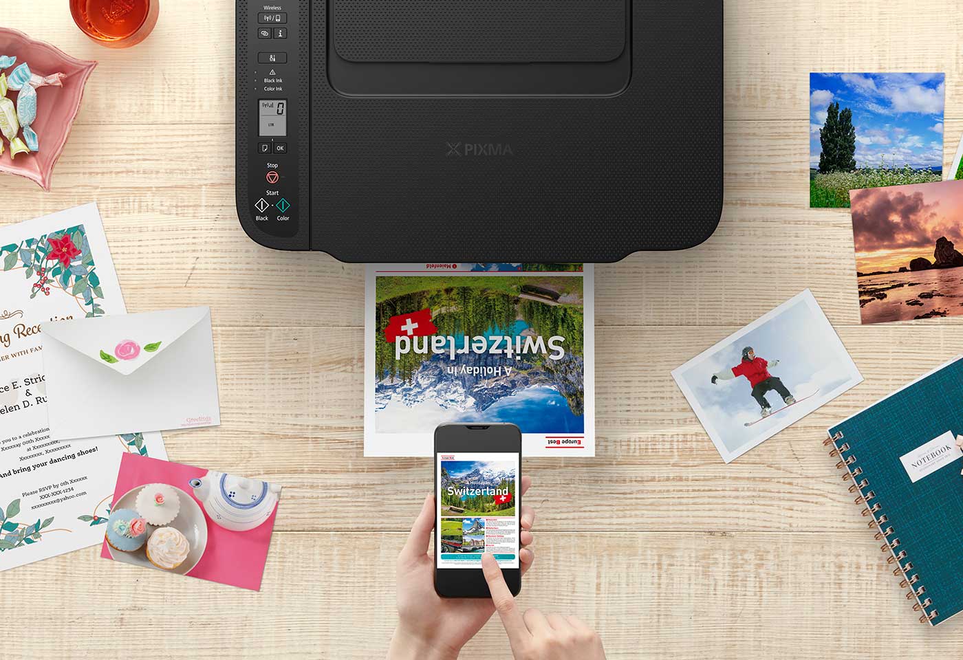 PIXMA TS3660 HOME printer for photo printing