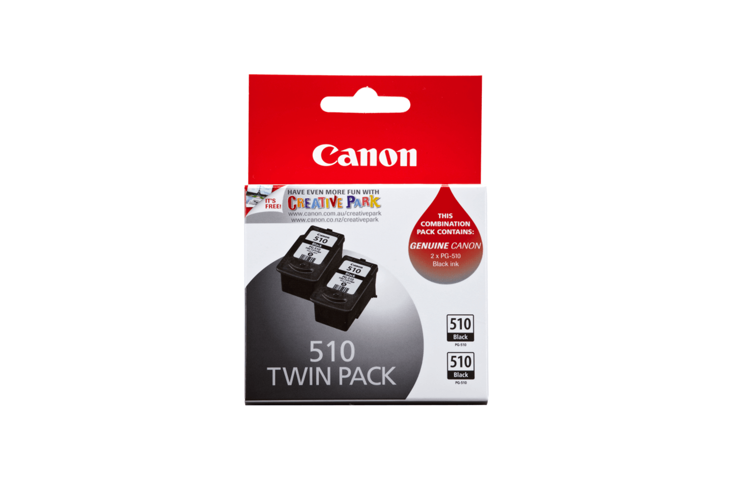 PG 510 Black Standard Twin pack