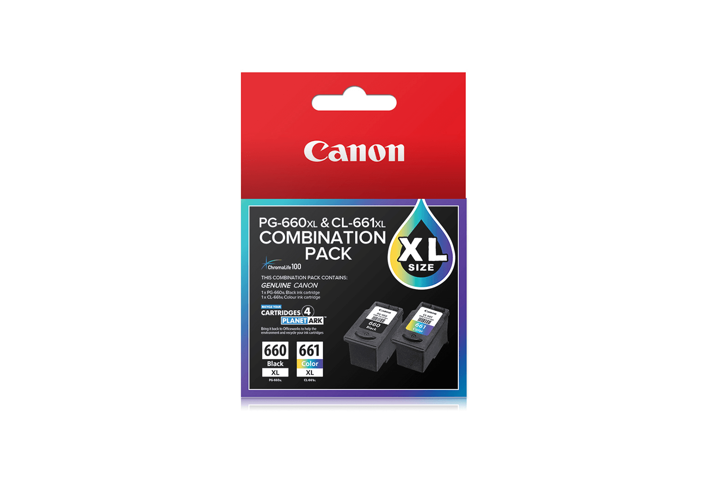 PG-660 Black and CL-661 Color XL Combination pack