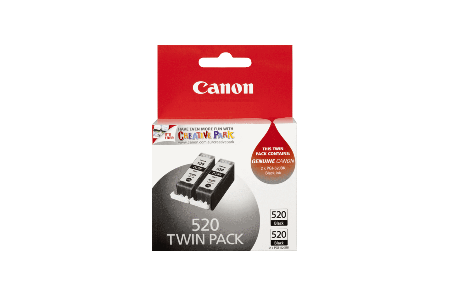 PGI-520 Black Standard twin pack