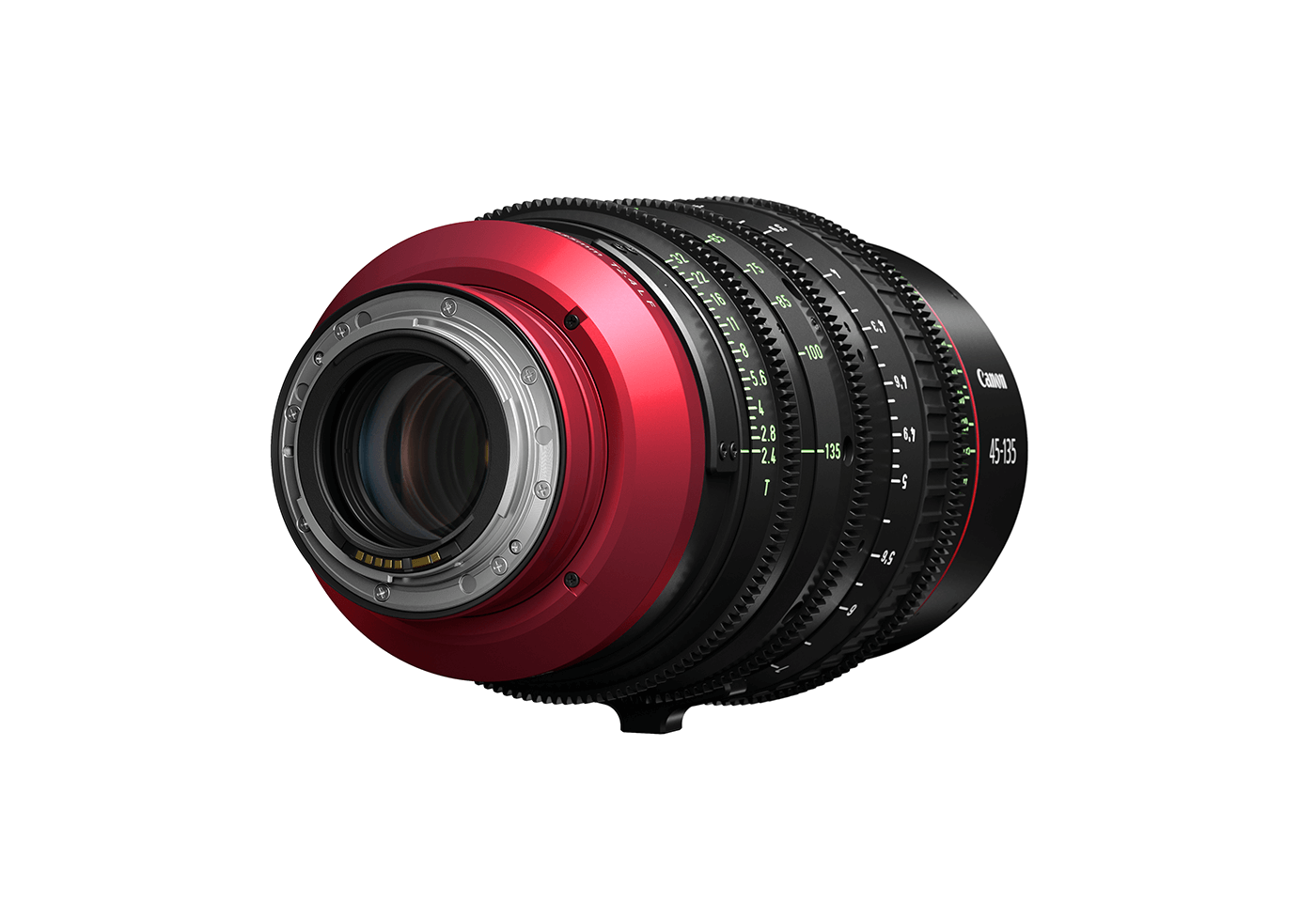 Back part of the CN-E45-135mm T2.4 L cinema lens