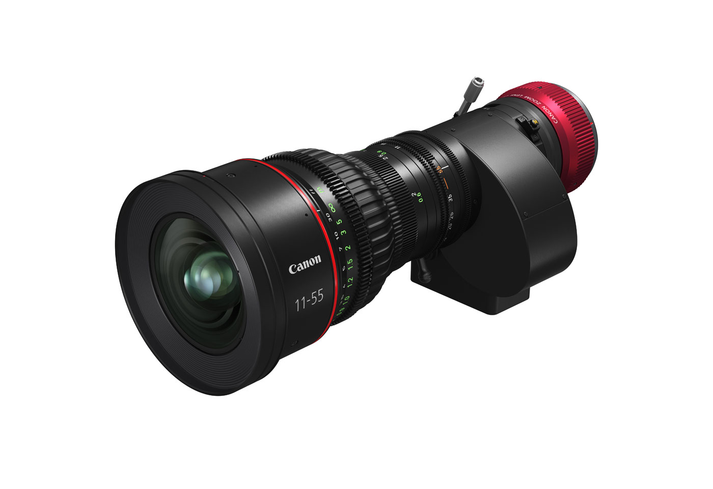 Front slant profile image of the CN5 x 11 IAS T lens