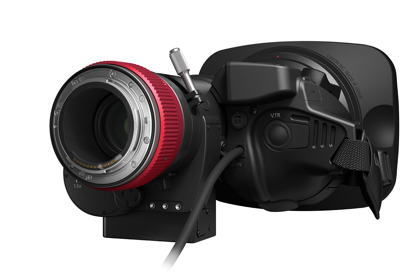 Up close image of the CN5 x 11 IAS T lens