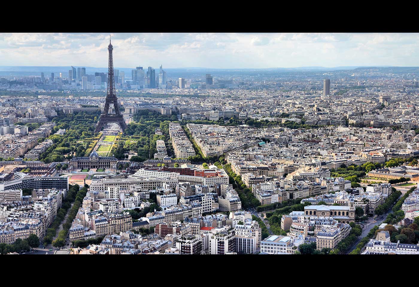 Aerial image of Paris, France