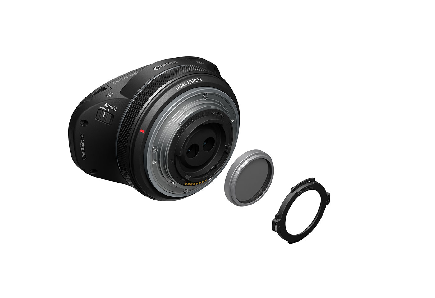 Image of RF-S 3.9mm f/3.5 STM Dual Fisheye lens with screw-type ND filter