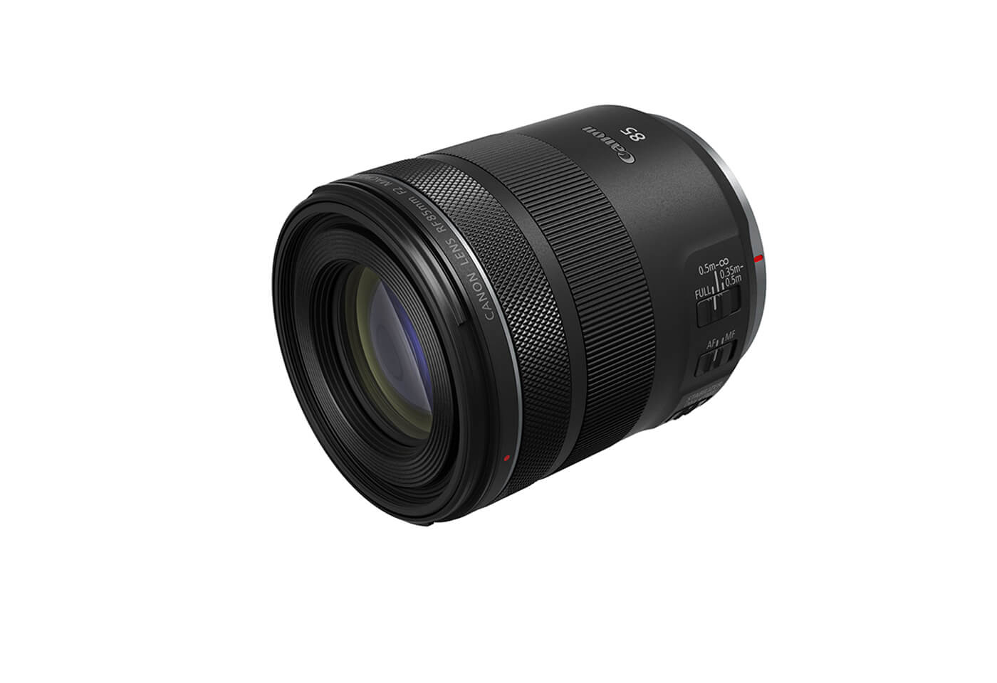Profile image of RF 85mm f/2 Macro IS STM macro lens front slant