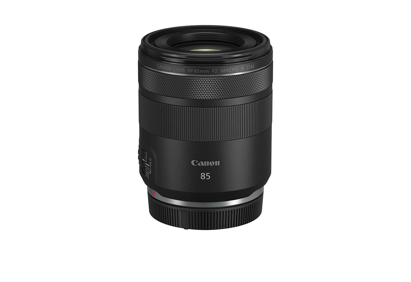 Profile image of RF 85mm f/2 Macro IS STM macro lens vertical side