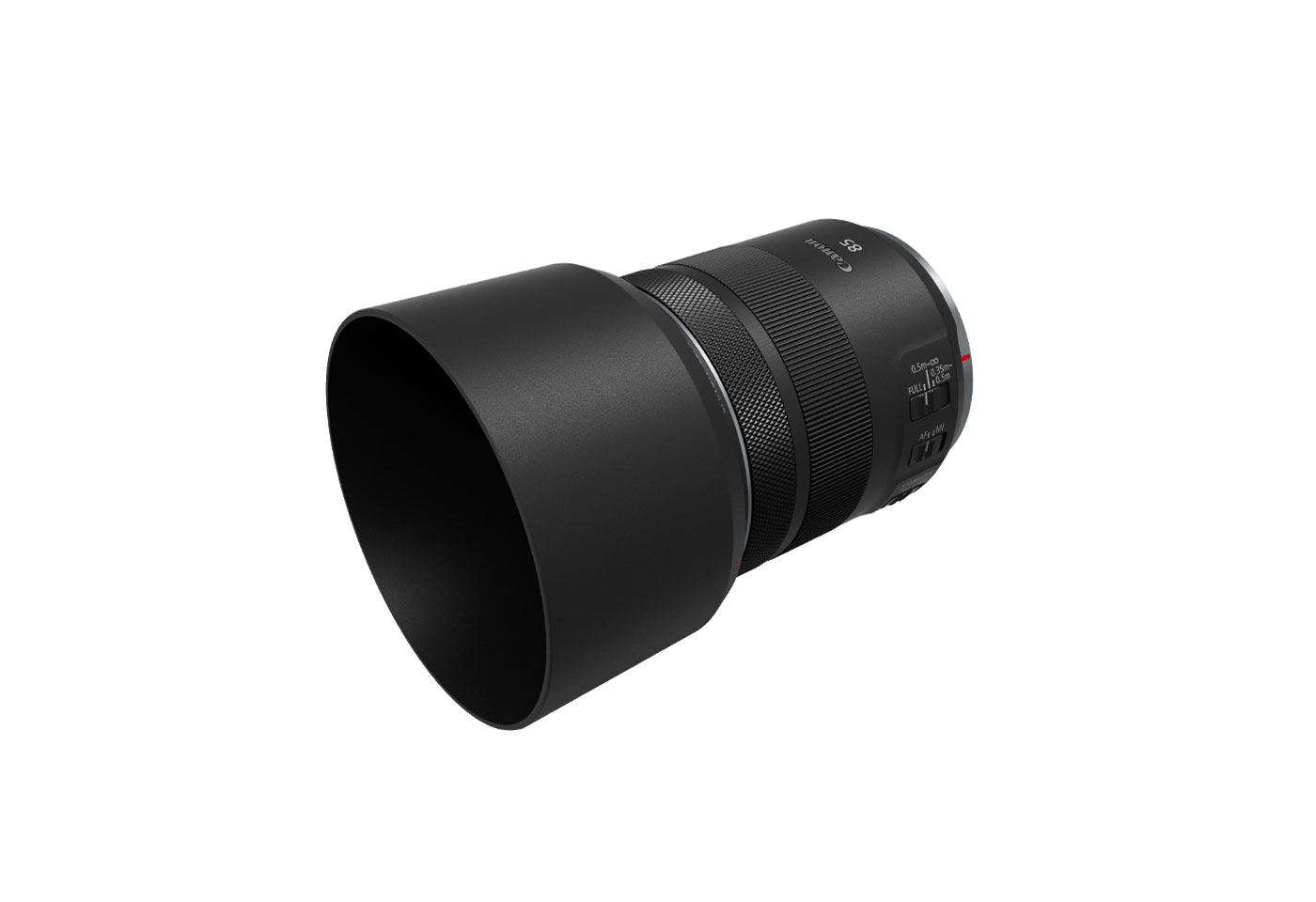 Profile image of RF 85mm f/2 Macro IS STM macro lens with hood