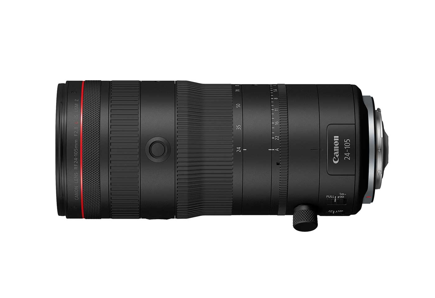 Side profile image of RF 24-105mm f/2.8L IS USM Z lens