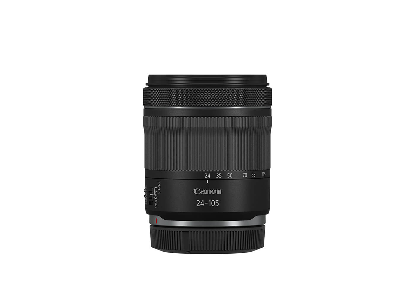 RF 24-105mm f/4-7.1 IS STM side with cap