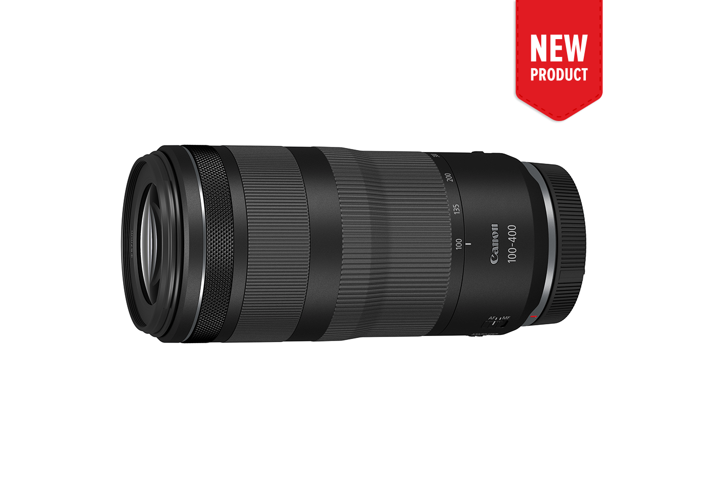 Product image of the new RF 100-400mm F5.6-8 IS USM telephoto lens